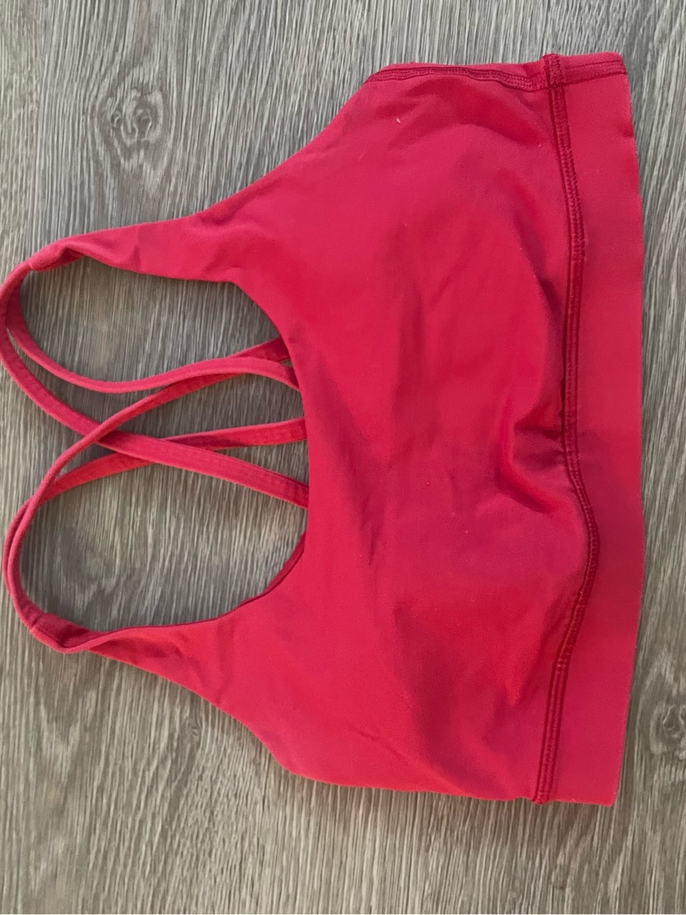 lululemon athletica Red Strappy Sports Bra